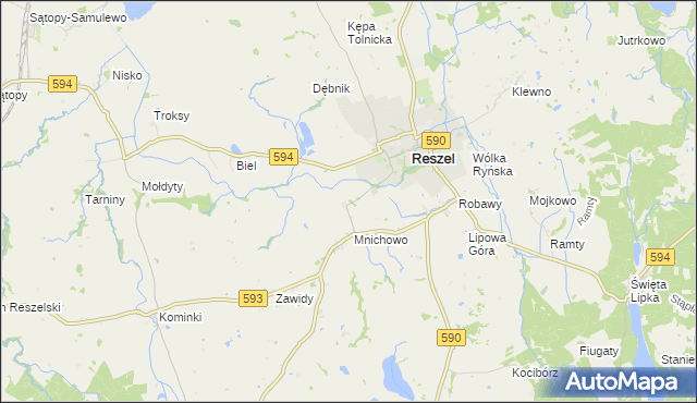 mapa Grodzki Młyn, Grodzki Młyn na mapie Targeo