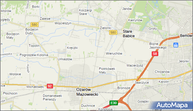 mapa Strzykuły, Strzykuły na mapie Targeo