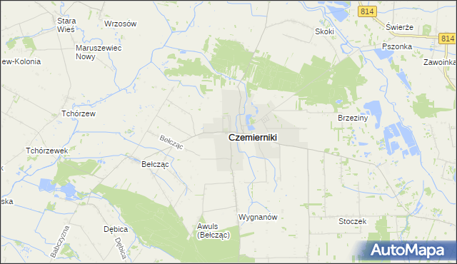 mapa Czemierniki, Czemierniki na mapie Targeo