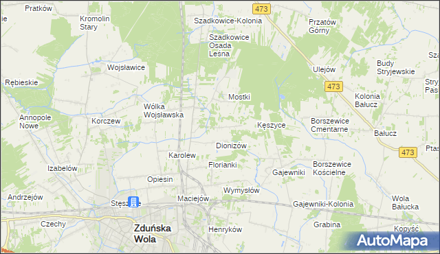 mapa Kłady, Kłady na mapie Targeo