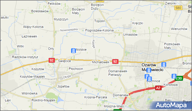 mapa Koprki, Koprki na mapie Targeo