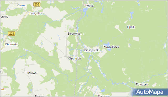 mapa Biesowiczki, Biesowiczki na mapie Targeo