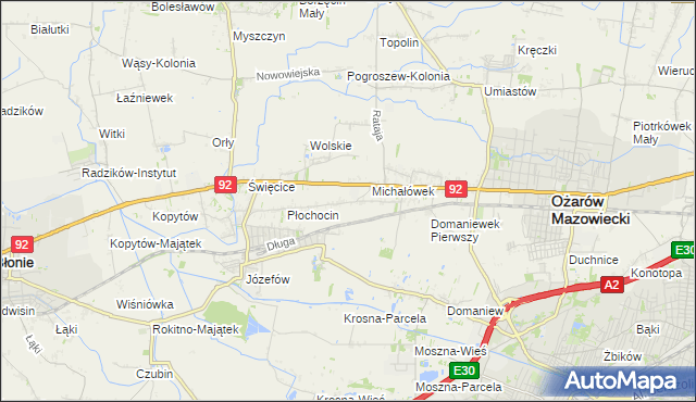 mapa Gołaszew, Gołaszew na mapie Targeo