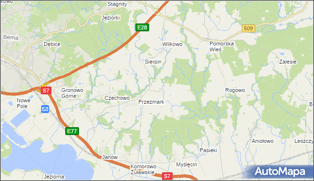 mapa Przezmark-Osiedle, Przezmark-Osiedle na mapie Targeo