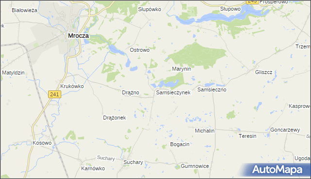 mapa Samsieczynek, Samsieczynek na mapie Targeo