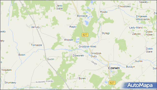 mapa Grodzisk-Wieś, Grodzisk-Wieś na mapie Targeo
