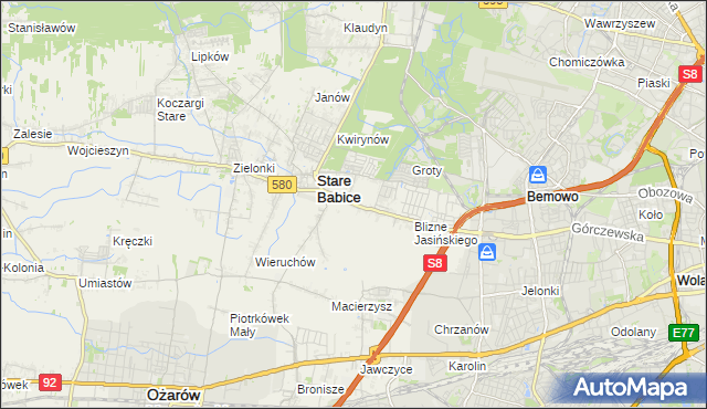 mapa Latchorzew, Latchorzew na mapie Targeo