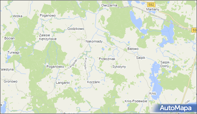 mapa Przeczniak, Przeczniak na mapie Targeo