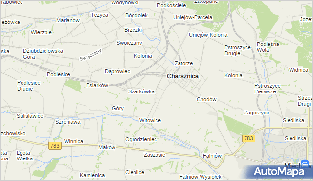 mapa Ciszowice, Ciszowice na mapie Targeo