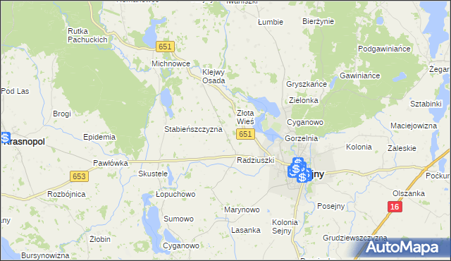 mapa Babańce, Babańce na mapie Targeo