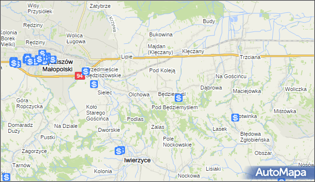 mapa Będziemyśl, Będziemyśl na mapie Targeo