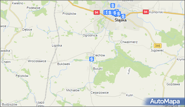mapa Ciechów, Ciechów na mapie Targeo
