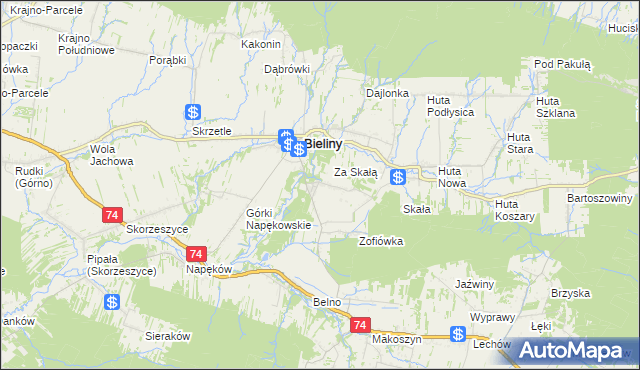mapa Czaplów, Czaplów na mapie Targeo