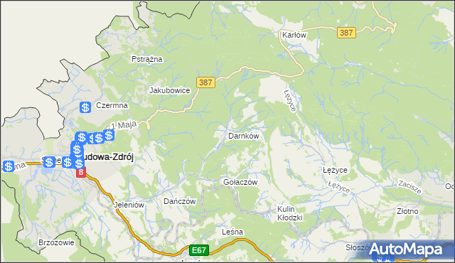 mapa Darnków, Darnków na mapie Targeo