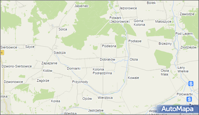 mapa Dobraków, Dobraków na mapie Targeo