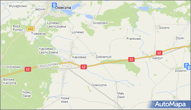 mapa Dobramyśl, Dobramyśl na mapie Targeo