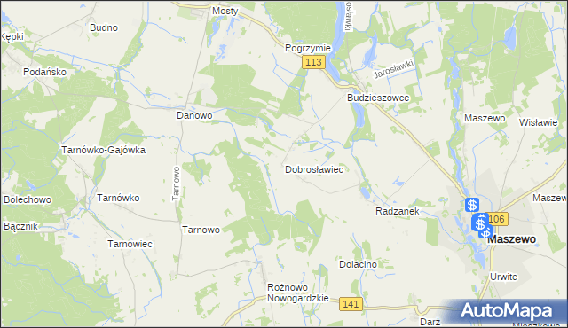 mapa Dobrosławiec, Dobrosławiec na mapie Targeo