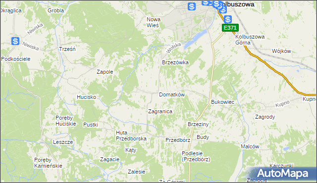 mapa Domatków, Domatków na mapie Targeo
