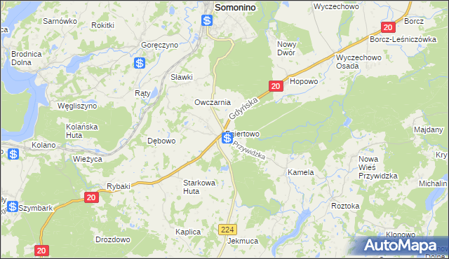 mapa Egiertowo, Egiertowo na mapie Targeo