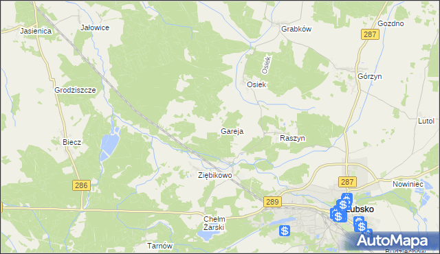 mapa Gareja, Gareja na mapie Targeo