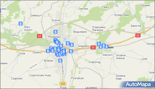 mapa Głogówko gmina Piaski, Głogówko gmina Piaski na mapie Targeo