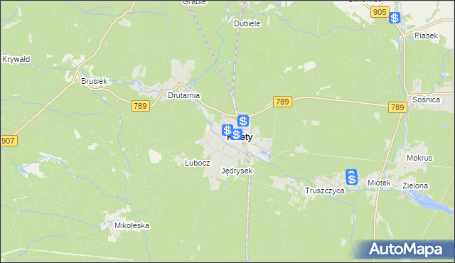 mapa Kalety powiat tarnogórski, Kalety powiat tarnogórski na mapie Targeo