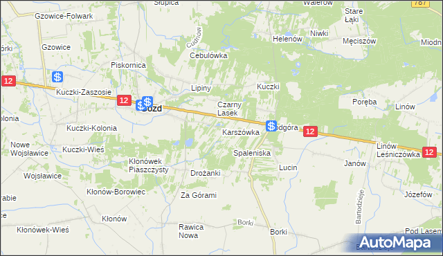 mapa Karszówka, Karszówka na mapie Targeo