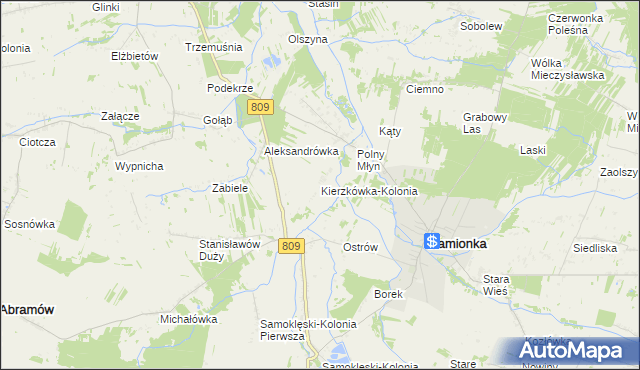 mapa Kierzkówka-Kolonia, Kierzkówka-Kolonia na mapie Targeo