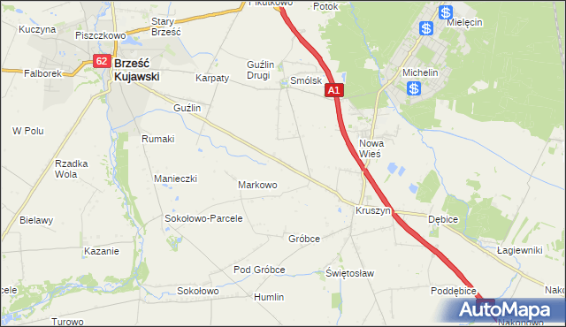 mapa Kolonia Dębice, Kolonia Dębice na mapie Targeo