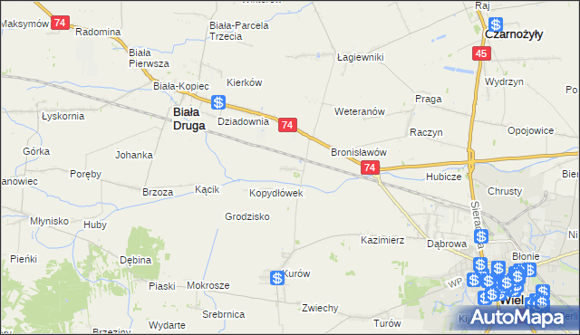 mapa Kopydłów, Kopydłów na mapie Targeo