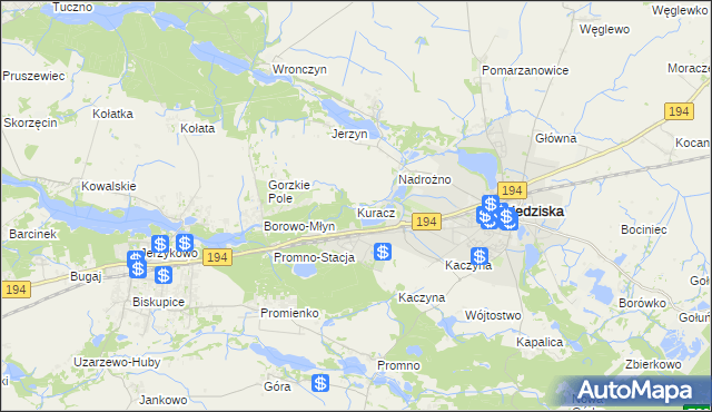 mapa Kuracz, Kuracz na mapie Targeo