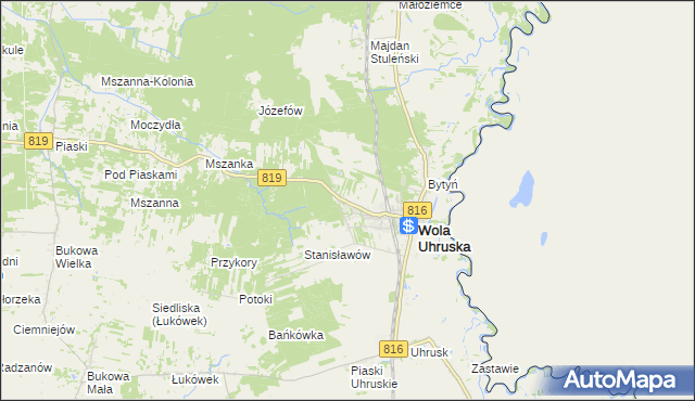 mapa Nadbużanka, Nadbużanka na mapie Targeo