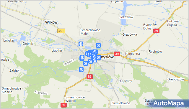 mapa Namysłów, Namysłów na mapie Targeo