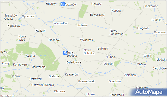 mapa Nowa Sobótka, Nowa Sobótka na mapie Targeo