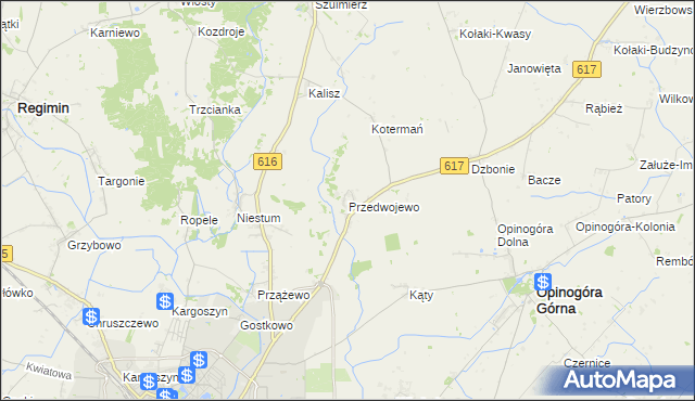 mapa Przedwojewo, Przedwojewo na mapie Targeo