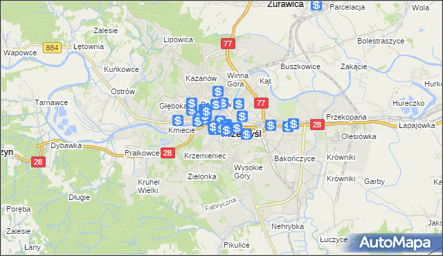 mapa Przemyśla, Przemyśl na mapie Targeo