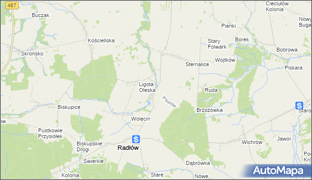 mapa Psurów, Psurów na mapie Targeo