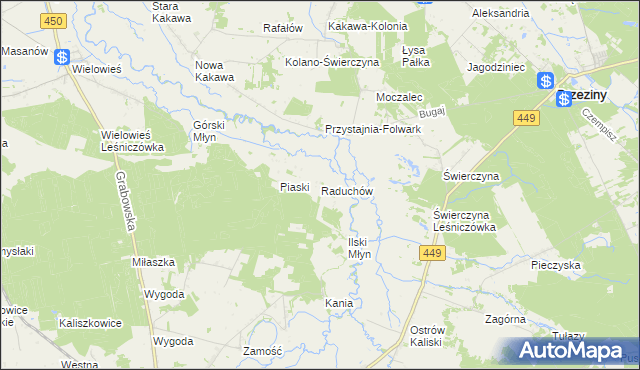 mapa Raduchów, Raduchów na mapie Targeo