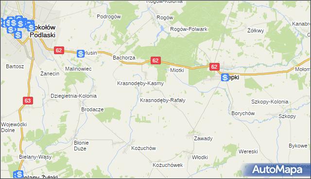 mapa Remiszew Mały, Remiszew Mały na mapie Targeo