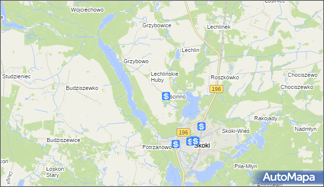 mapa Rościnno, Rościnno na mapie Targeo