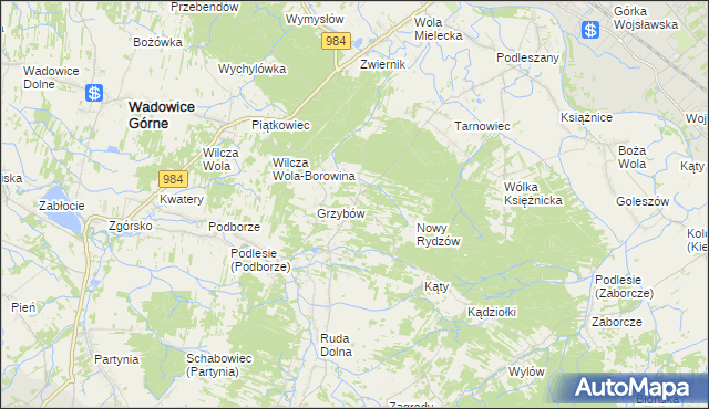 mapa Rydzów, Rydzów na mapie Targeo