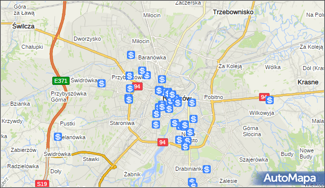 mapa Rzeszów, Rzeszów na mapie Targeo