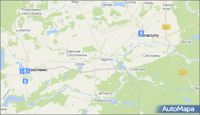 mapa Sąpolno, Sąpolno na mapie Targeo