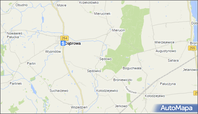 mapa Sędowo, Sędowo na mapie Targeo