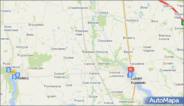 mapa Sławęckie Góry, Sławęckie Góry na mapie Targeo