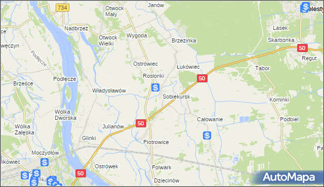 mapa Sobiekursk, Sobiekursk na mapie Targeo