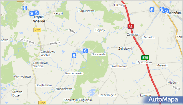 mapa Sobowidz, Sobowidz na mapie Targeo