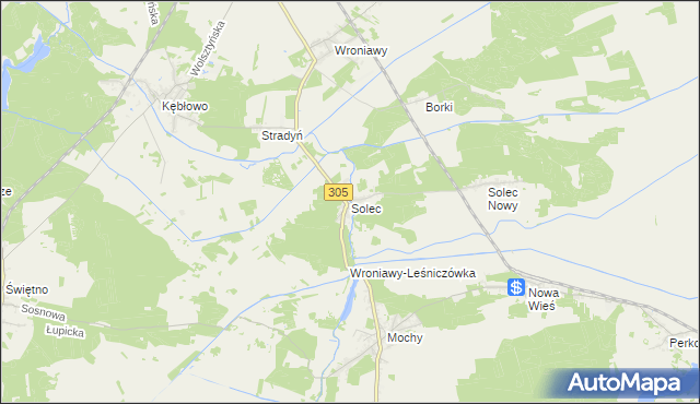 mapa Solec gmina Przemęt, Solec gmina Przemęt na mapie Targeo