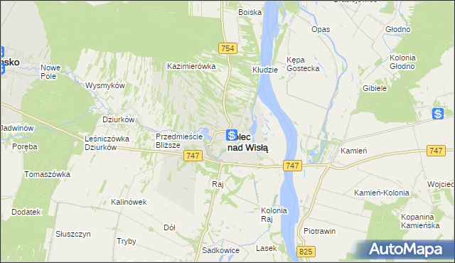 mapa Solec nad Wisłą, Solec nad Wisłą na mapie Targeo