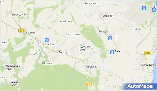 mapa Starzyński Dwór, Starzyński Dwór na mapie Targeo